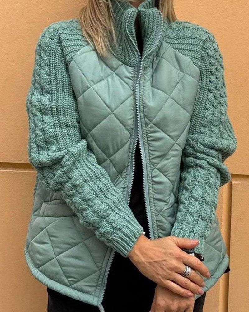BOILAR - Veste en tricot décontractée avec fermeture éclair