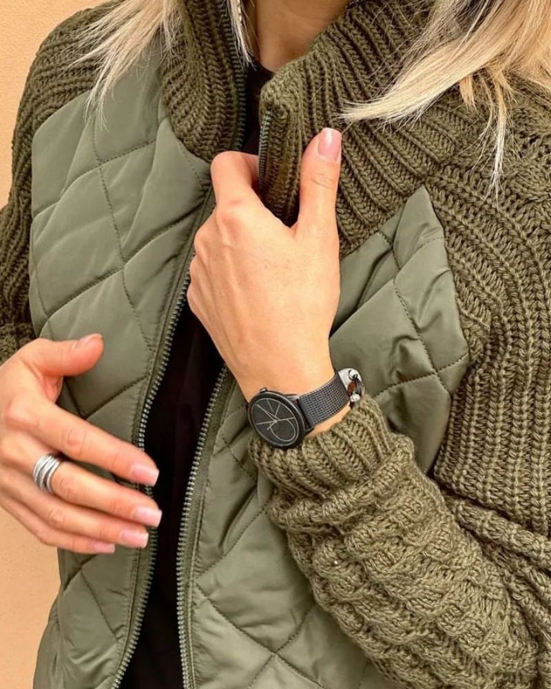 BOILAR - Veste en tricot décontractée avec fermeture éclair