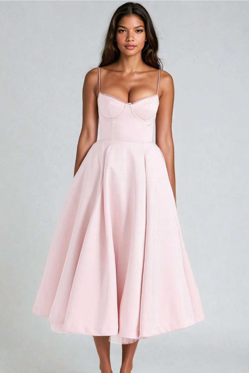 LAURA | ROBE AVEC DECOLTE EN COEUR