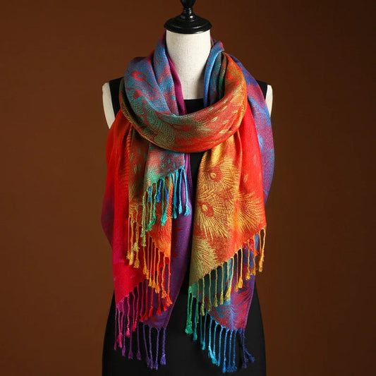 Écharpe en Laine Multicolore