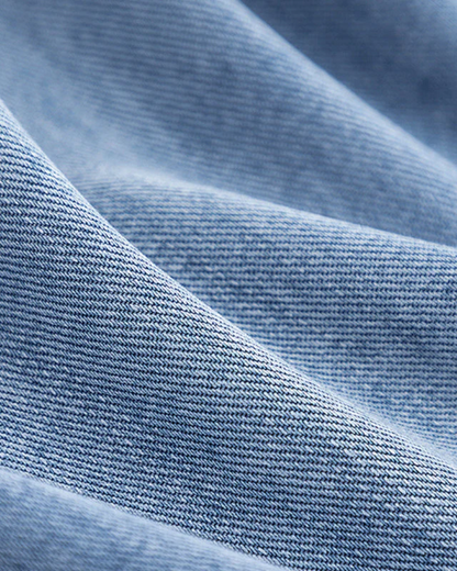 MARITES - MANTEAU EN DENIM ET DAIM