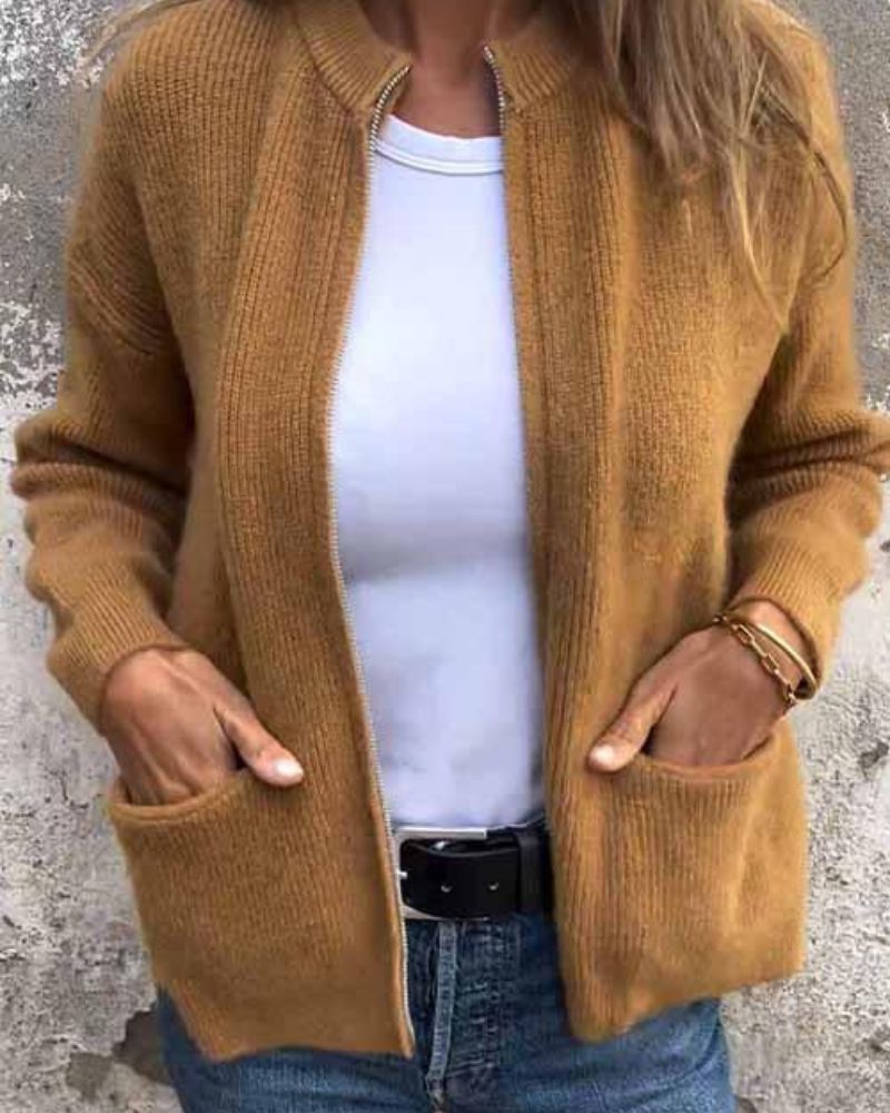 ERA - GILET EN COTON TRICOTÉ