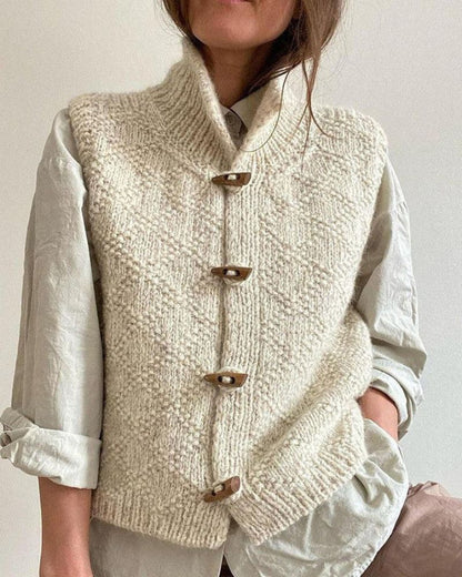 INGRID - ÉLÉGANT CARDIGAN SANS MANCHES