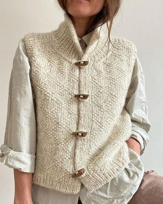 INGRID - ÉLÉGANT CARDIGAN SANS MANCHES