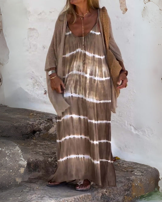 BELINA - ROBE BOHO TIE-DYE